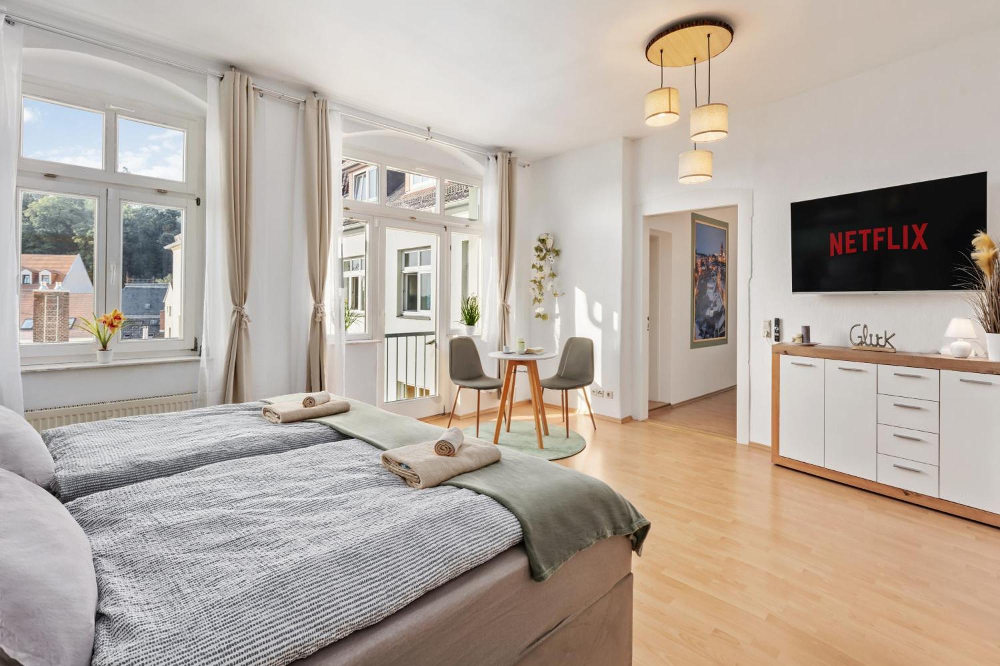 Neu Meissen Altstadt Familyoase Wlan Netflix Magenta Disney Esterno foto